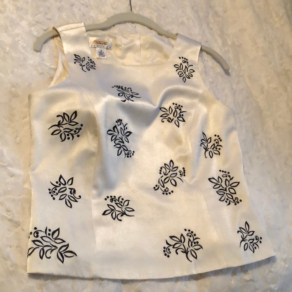 Talbots Career Silk Shell Top